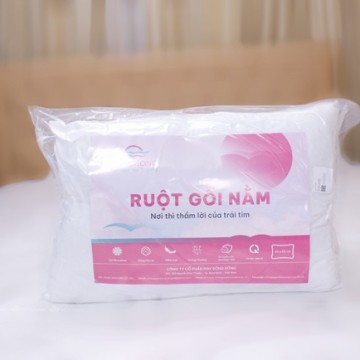 Ruột gối Sông Hồng - Ruột gối đơn - Ruột Bông Tinh Khiết Kháng Khuẩn